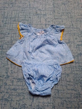 Ensemble fille été baby gap 0- 3 mois
