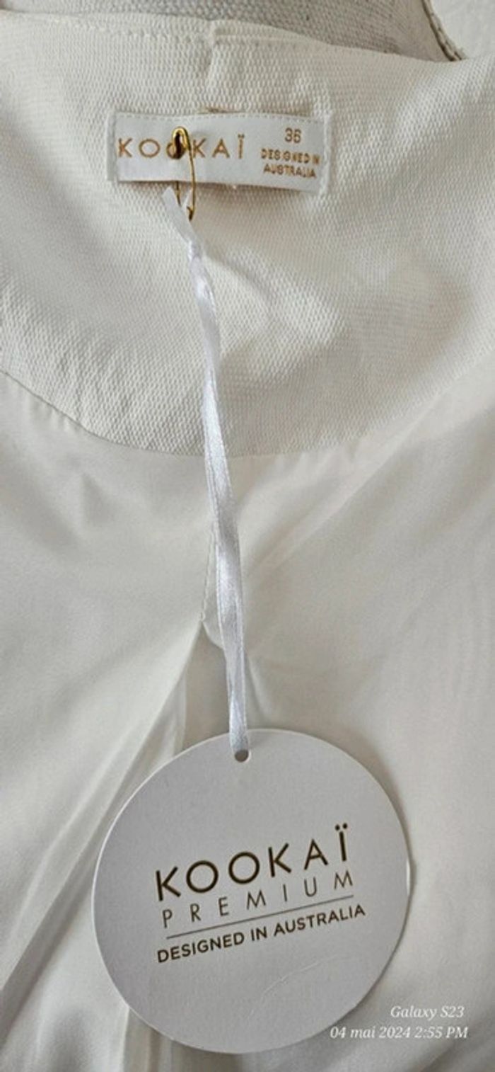 Veste drapée mi longue kookaï - photo numéro 7