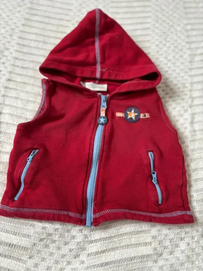 Veste sans manche garçon 12 mois