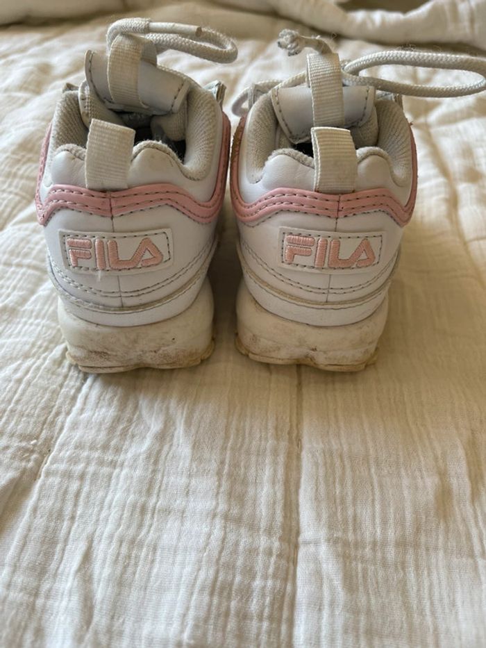Basket fila Disruptor blanc et rose - photo numéro 6