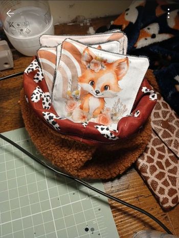 Paniere avec lingette 