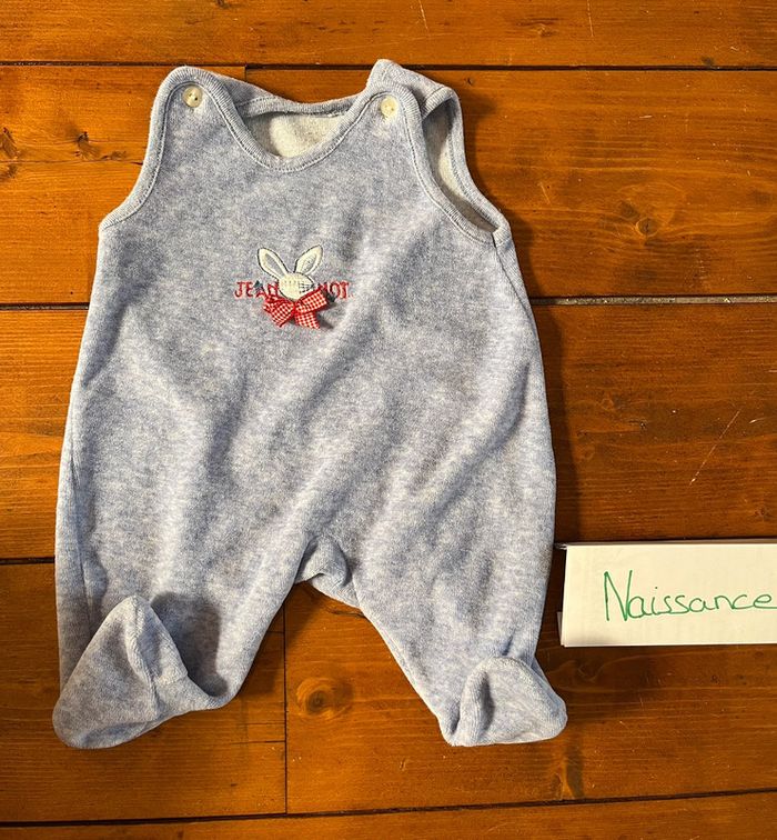 Pyjama bebe bleu sans manche taille naissance