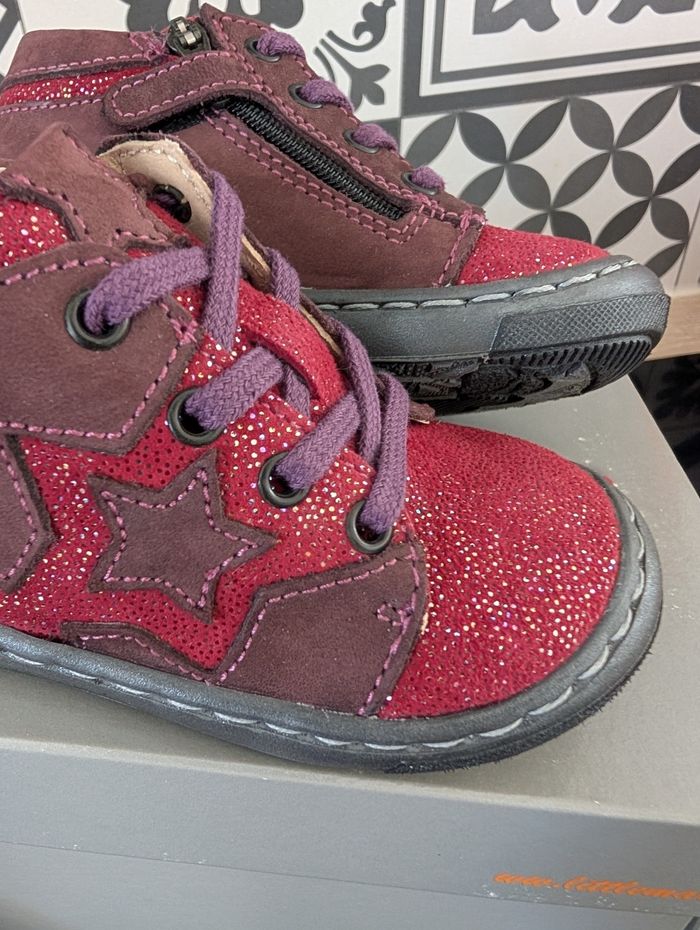 Bottines fille en cuir tout doux et souple. Taille 20. Neuf . Little Mary - photo numéro 5