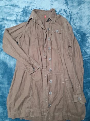 Veste chemise longue femme