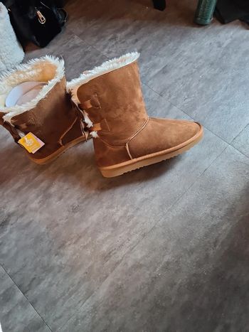 Bottines suédine marron
