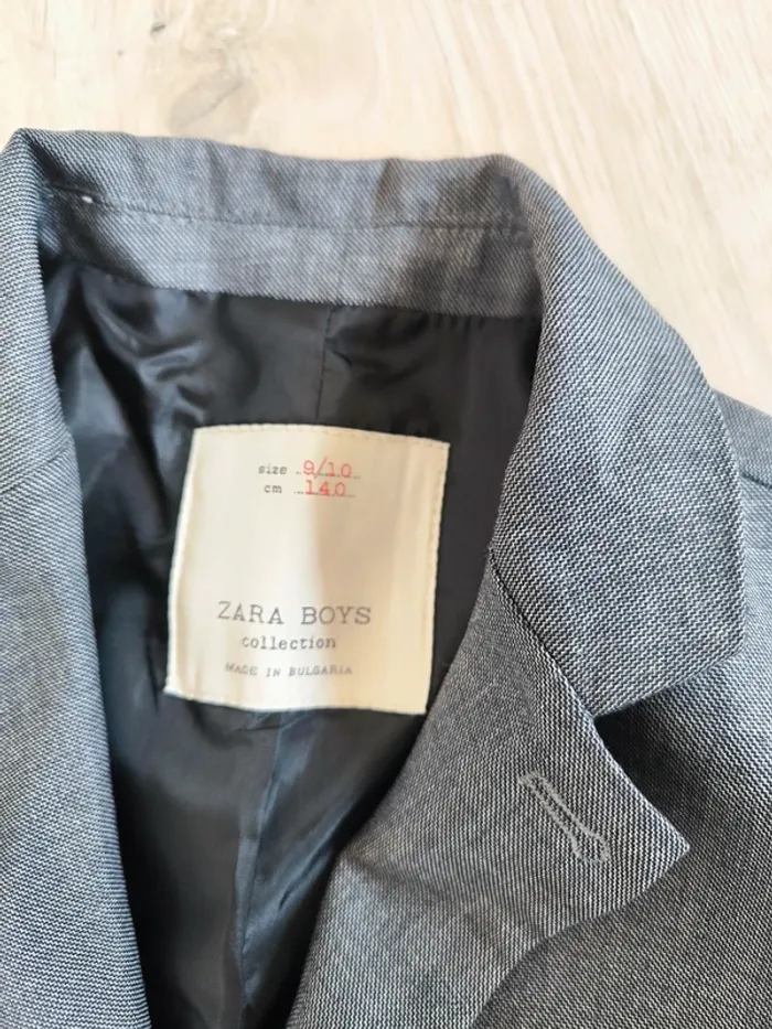 Costume garçon Zara Boys gris 9-10 ans / 140 cm - Extrafine Wool - Tailored Fit - photo numéro 8
