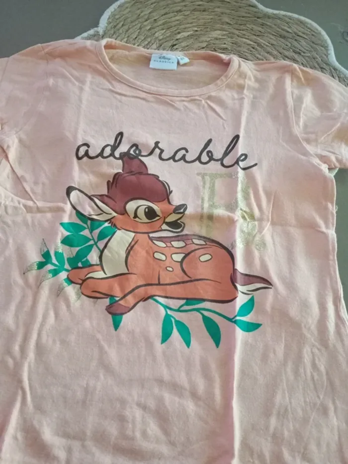 Tee shirt Bambi 8 ans - photo numéro 2