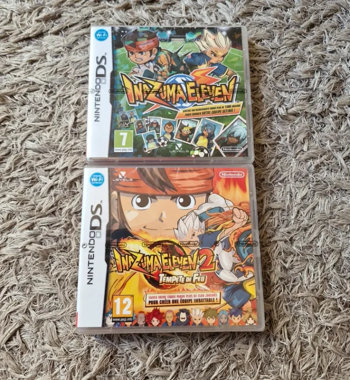 Lot de 2 Jeux Nintendo DS Inazuma Eleven 1 & 2 (Neuf)