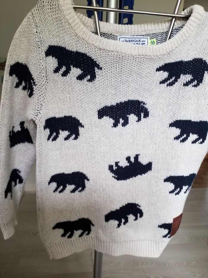 Pull gris imprimé - photo numéro 2