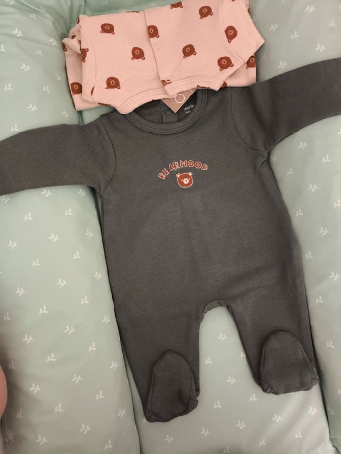 Lot de 2 pyjamas naissance - photo numéro 2