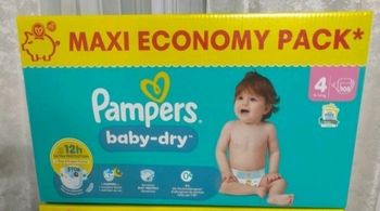 Paquet de couches maxi economy taille 4 ou 5 à 25€