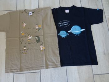 Lot de 2 tee shirt neufs 3/4 ans