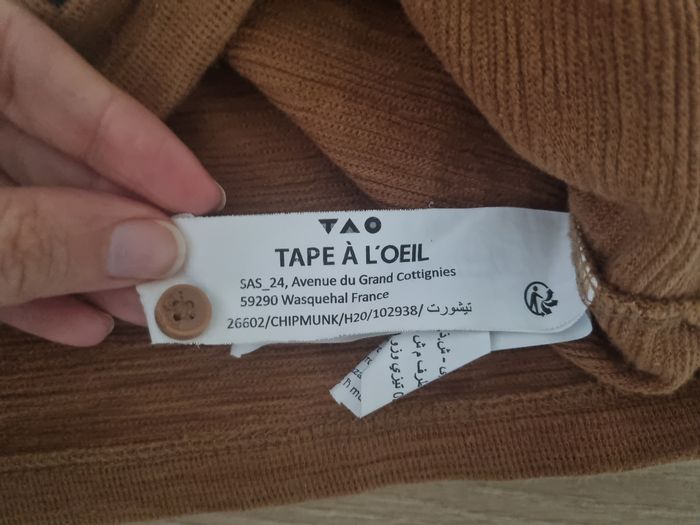 T-shirt manches longues 6 ans camel - photo numéro 5