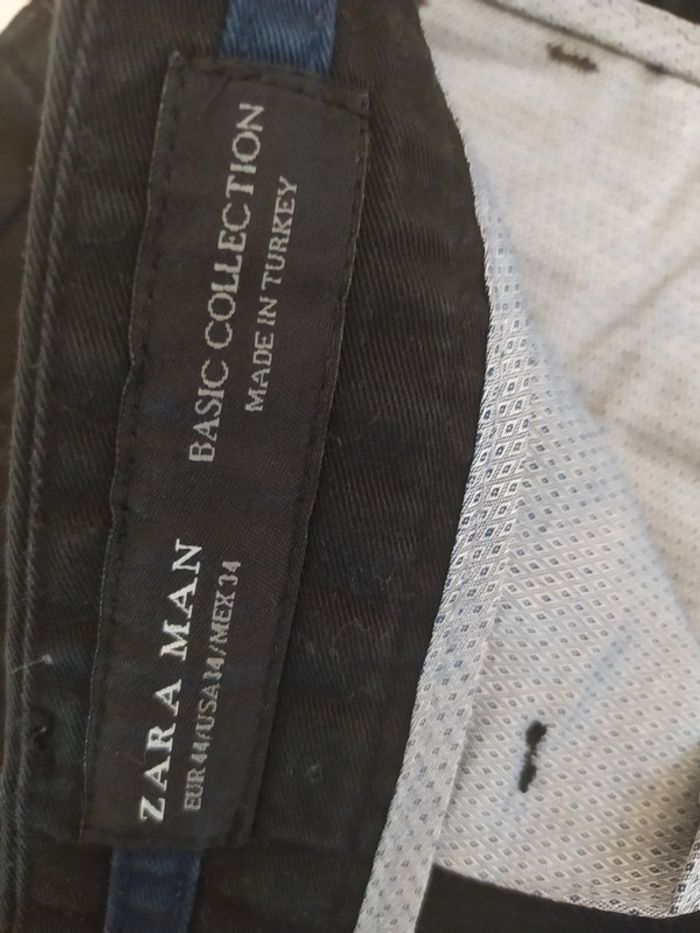 Pantalon chino noir Zara taille 44 - photo numéro 3