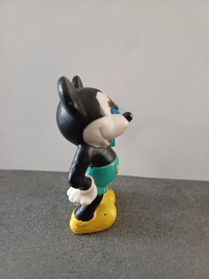 Figurine mickey mouse vintage bouquet de fleurs - photo numéro 4