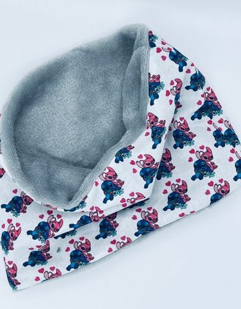 Snood tour de cou cache cou enfant Lilo et Stitch