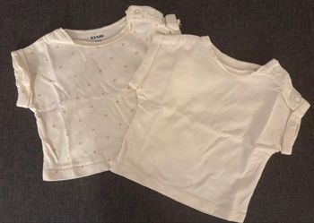 Lot tee shirts 1 mois 