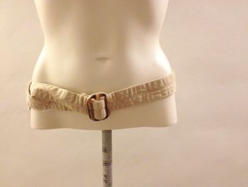 Ceinture beige ajustable gemo femme 38