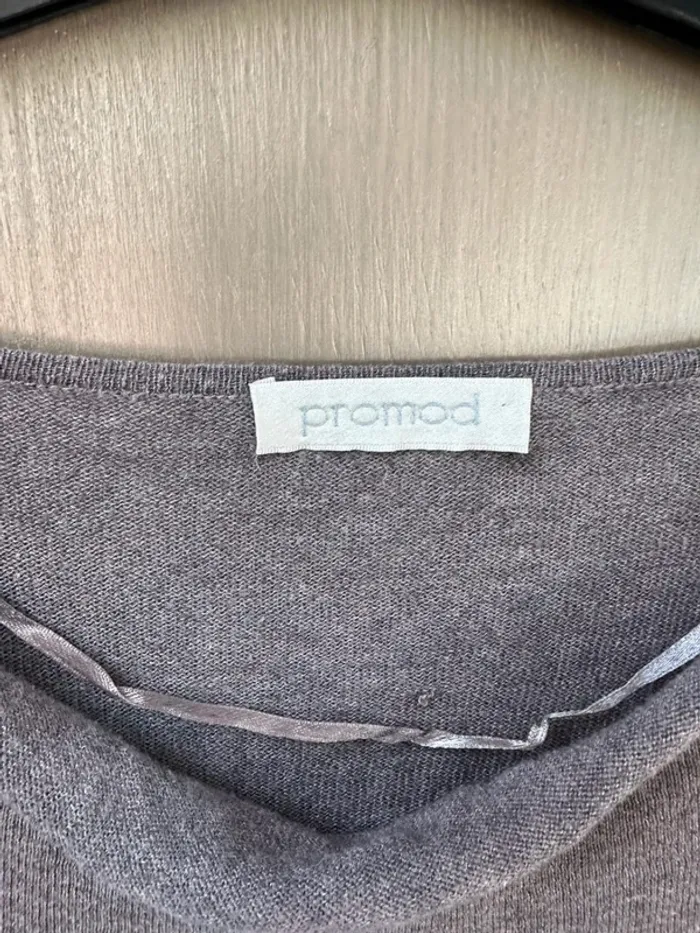 Pull fin Promod marron taille M - photo numéro 5