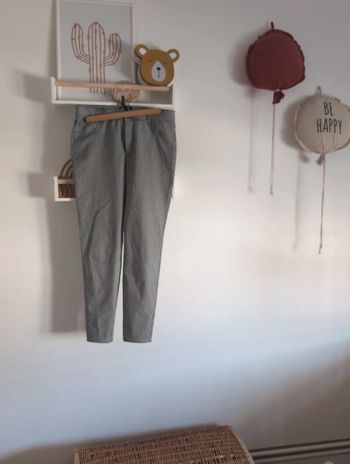 Pantalon droit pied de poule