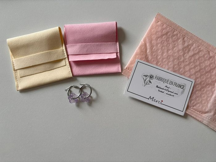 Créole pendentif fleur - photo numéro 2