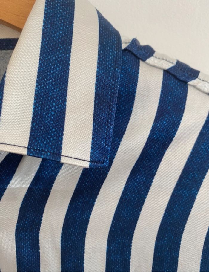 Chemise Zara, satinée à rayures - photo numéro 4
