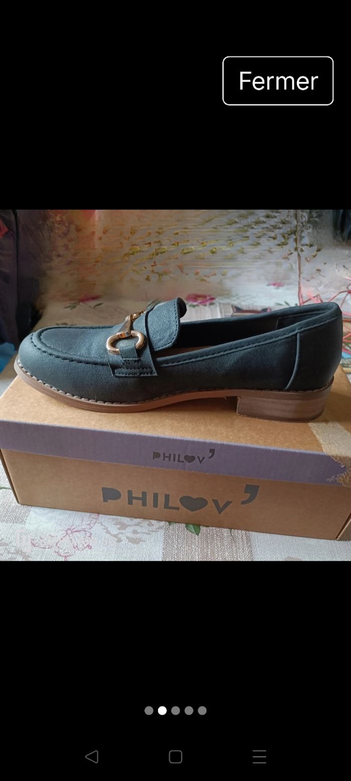 A vendre mocassins Bleu marine femme - photo numéro 2