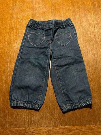 Jean marine poche cœur