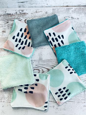 Lingettes lavable et réutilisable lot de 8