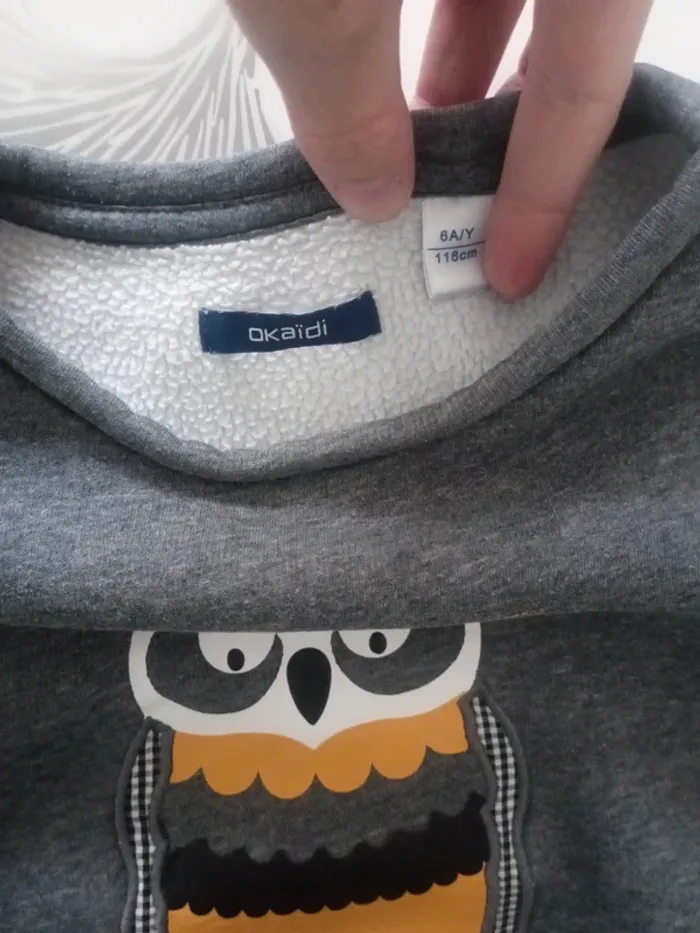 Pull hibou épais Okaïdi taille 4 ans - photo numéro 5