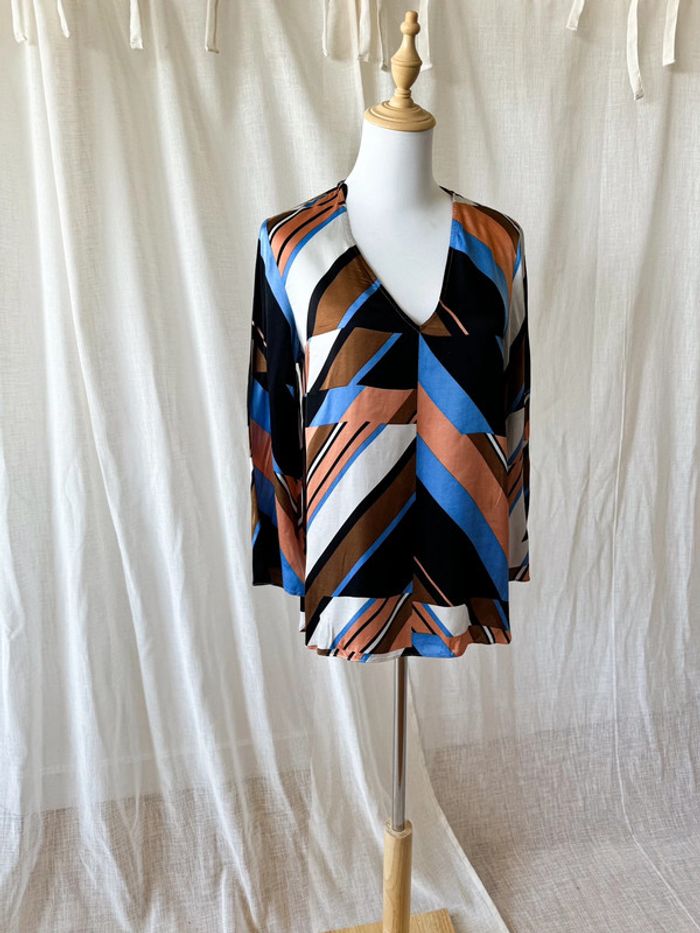 Blouse Massimo Dutti 100% Soie - photo numéro 2
