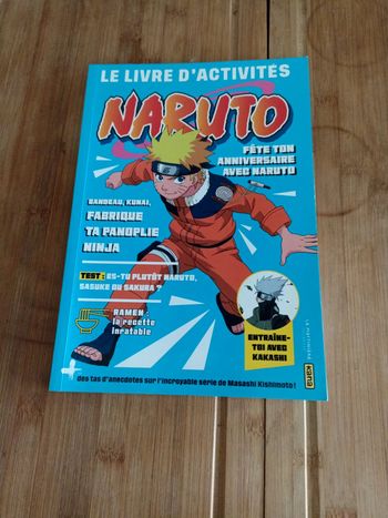 Livre activités Naruto neuf