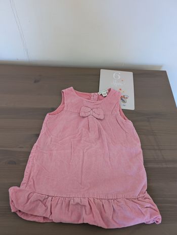 Robe velours rose cadet Rousselle 6 mois