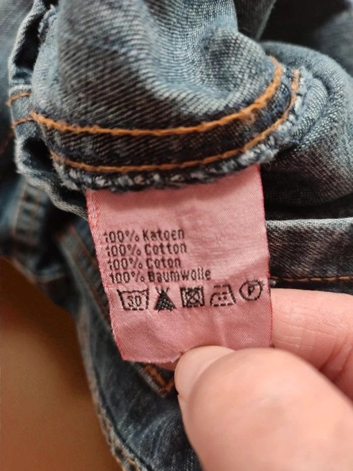 Robe Salopette en jean 5/6 ans - photo numéro 4