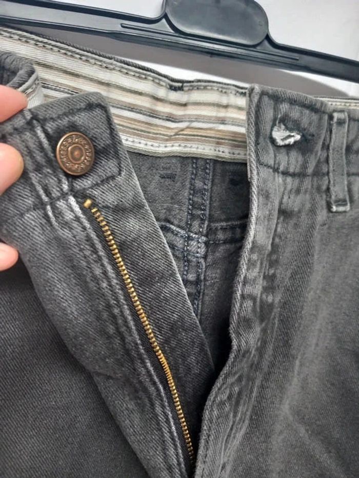 Jeans taille haute Lee Noir en coton - photo numéro 5