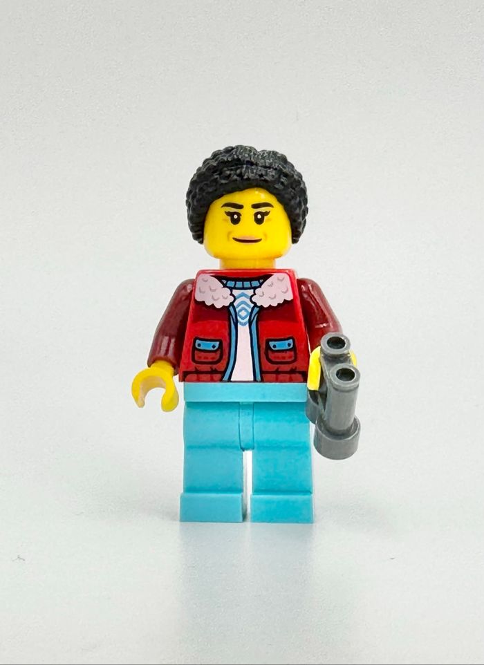 Lego Figurines City : Arctique, Exploratrice (autochtone ?) au Blouson rouge - NEUF