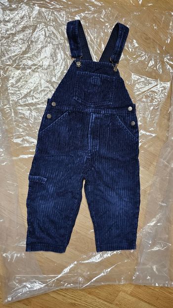 Salopette velours bleue marine 3 ans Coudé Mail