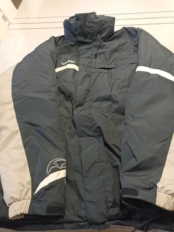 Veste de ski bleu marine et beige homme XXL