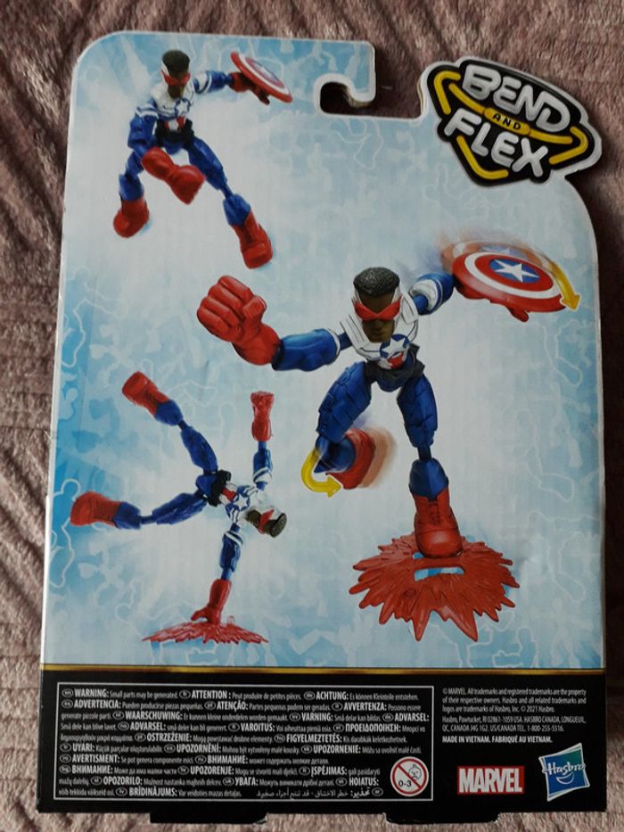 Figurine Marvel Avengers Captain America Bend & Flex neuve - photo numéro 3