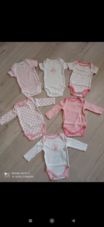 Lot de 6 bodys