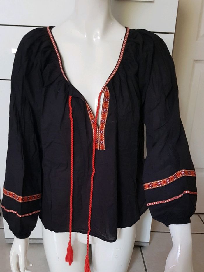 Blouse overseize brodée - photo numéro 2
