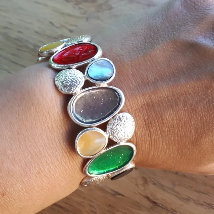 Bracelet fantaisie multicolore - photo numéro 3