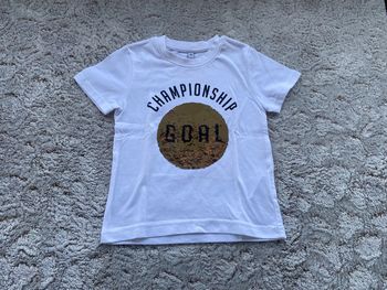 T shirt à sequins ballons de foot 3 ans