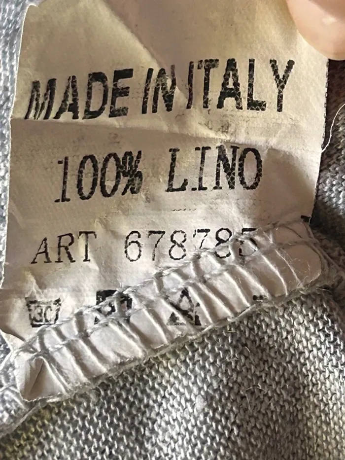 T-shirt gris col v Made in Italy - photo numéro 4