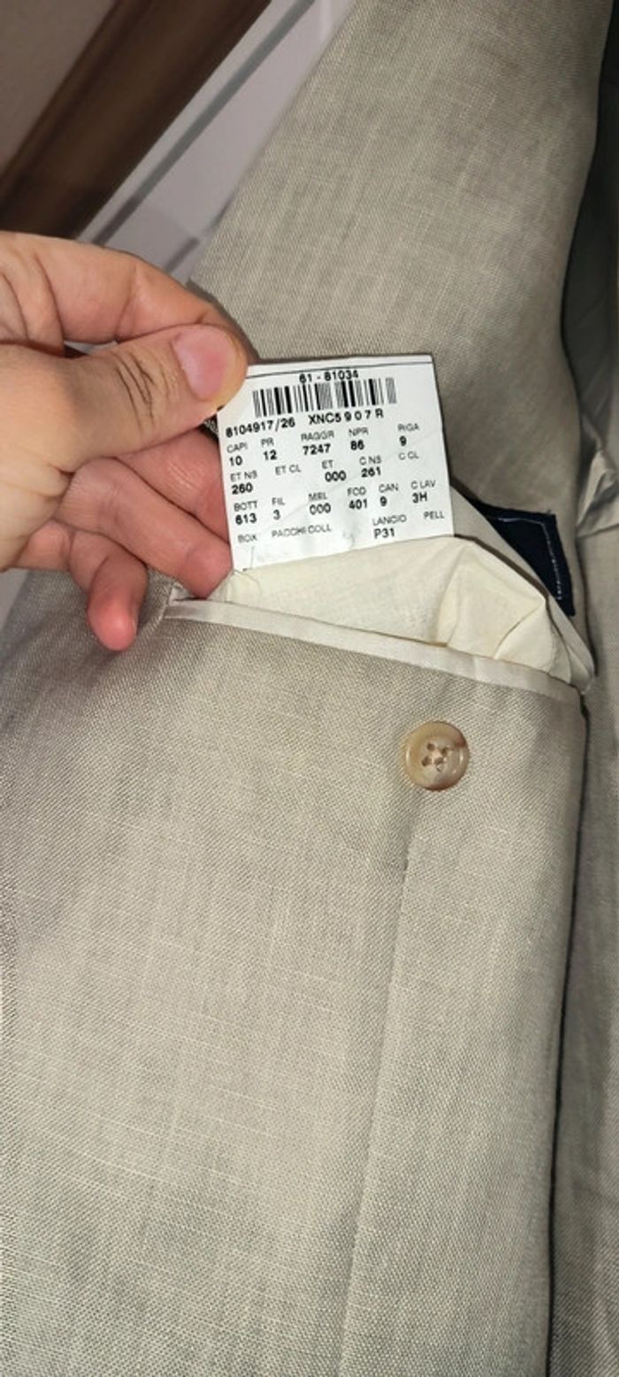 Blazer homme 100% lin polo Ralph Lauren  beige /sable - photo numéro 3