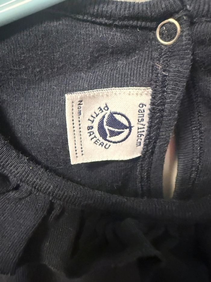 T-shirt manches longues bleu 6 ans petit bateau - photo numéro 3