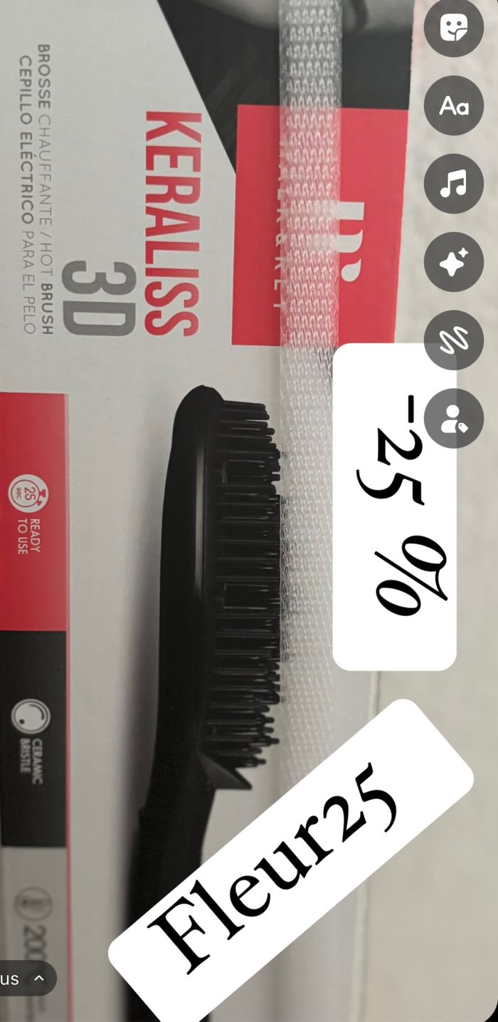 Brosse chauffante neuve