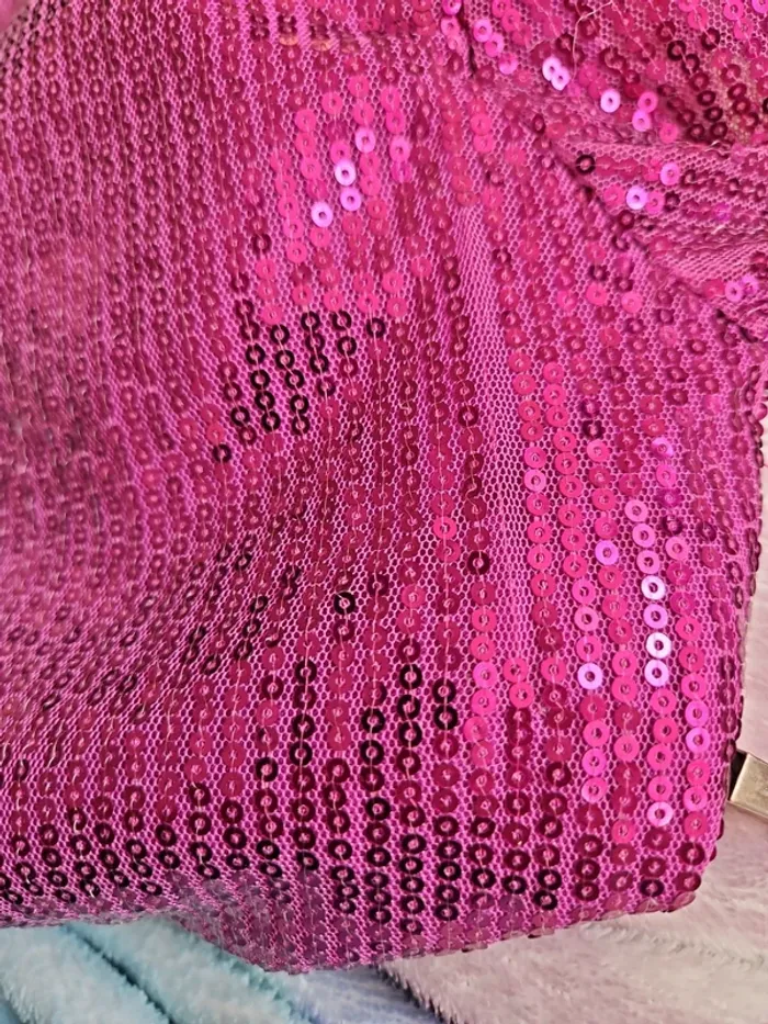 Robe rose fushia à sequins Jestoms Taille M - photo numéro 8
