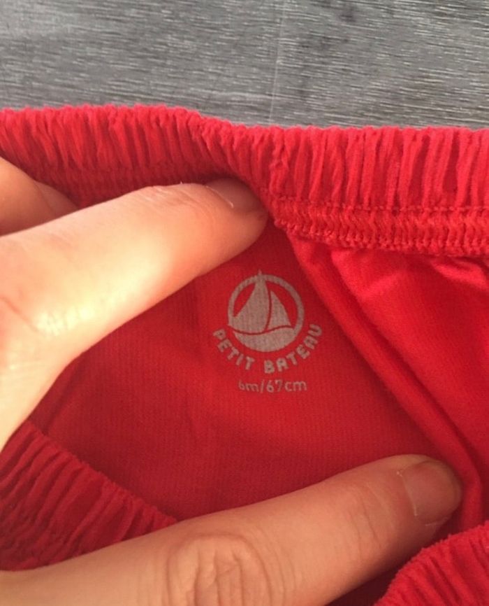 Ensemble petit bateau 6 mois   porté une fois - photo numéro 2