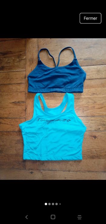 Lot 2 TOP court, taille M en 38/40